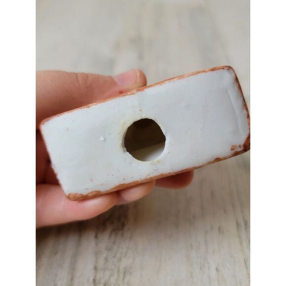 Ceramic teddy bear rocking chair ornament Xmas Candy cane - Picture 5 of 5